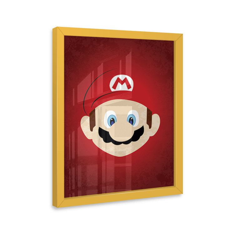 Quadro Mario Bros Decorativo MDM Gamer