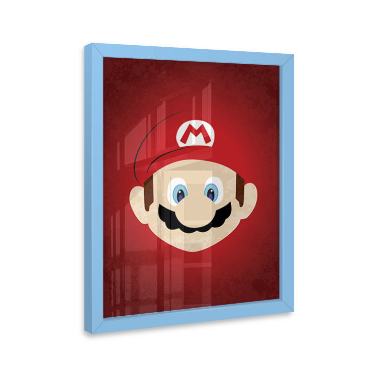 Quadro Mario Bros Decorativo MDM Gamer
