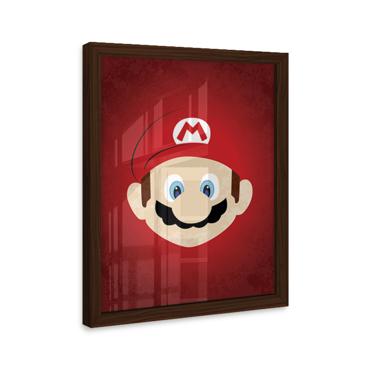 Quadro Mario Bros Decorativo MDM Gamer