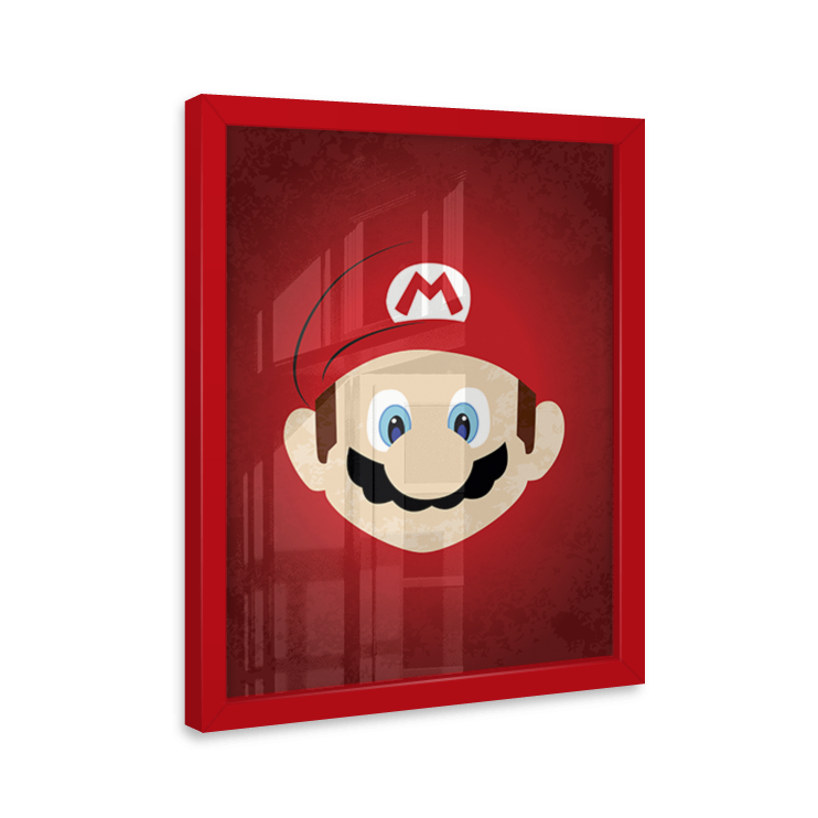 Quadro Mario Bros Decorativo MDM Gamer