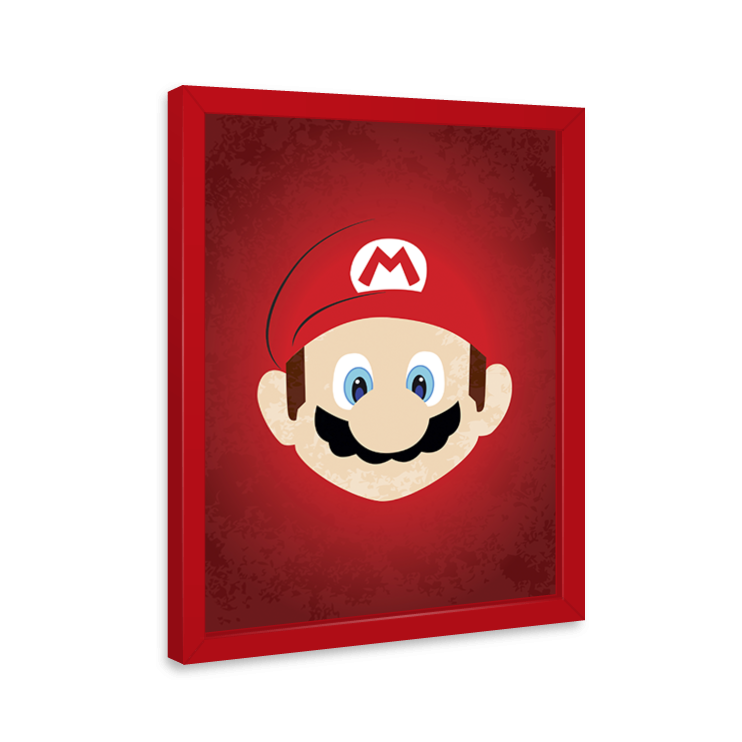 Quadro Mario Bros Decorativo MDM Gamer