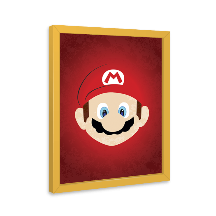 Quadro Mario Bros Decorativo MDM Gamer