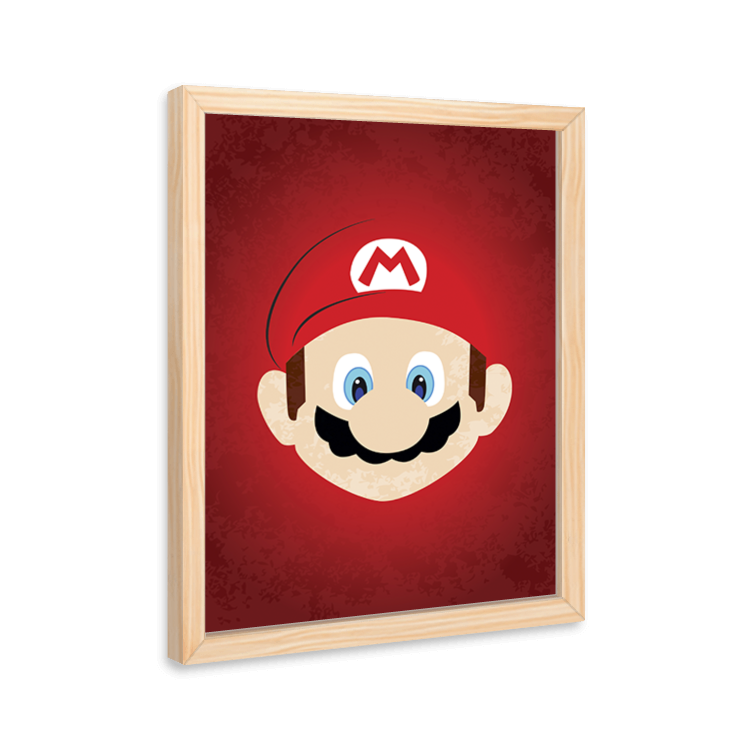 Quadro Mario Bros Decorativo MDM Gamer