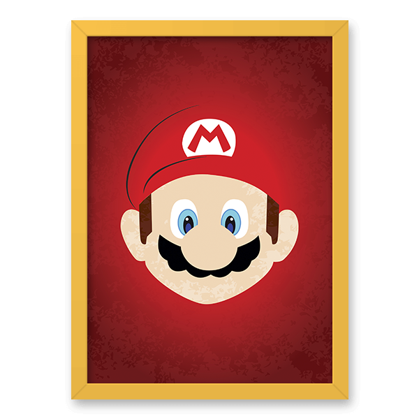 Quadro Mario Bros Decorativo MDM Gamer