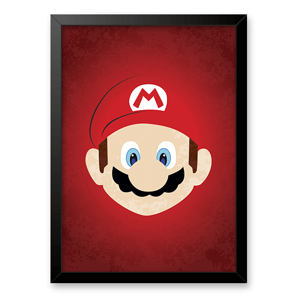 Quadro Mario Bros Decorativo MDM Gamer