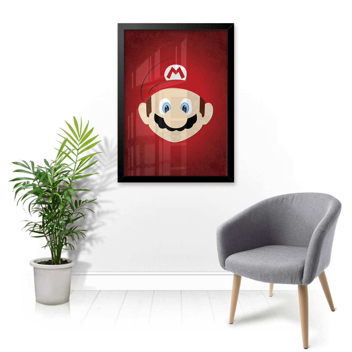 Quadro Mario Bros Decorativo MDM Gamer